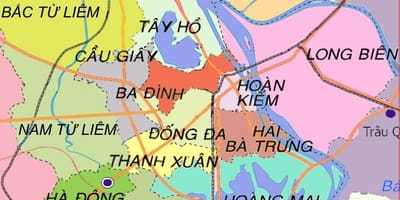 Karte ha dong rajona hanoja