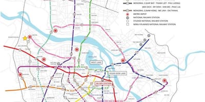 Karte, hanoja metro